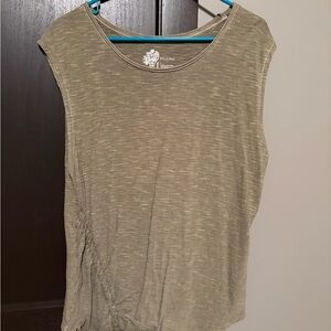 Pilcro Olive Women's Muscle Tee
